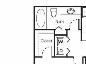 1 x 1 Floorplan 1 x 1 Floorplan at Riverwalk at Happy Valley, Oregon